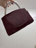 CHARLES&KEITH鳄鱼纹凯莉包手提斜挎婚包包女包生日礼物CK2-50270880-1 Burgundy葡萄酒红色 S 实拍图