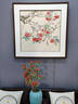 琅櫃坊石榴柿子寿桃挂画国画手绘工笔花鸟画餐厅玄关装饰画美协名家 A-好事近 画芯加框90*90CM 实拍图