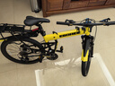 EROADE德国折叠山地自行车男成人青少年学生超轻便携铝合金越野变速赛车 黄色【宙马X4】shimano双油碟 24寸-适合身高150-170cm 18速 实拍图