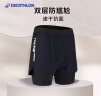 迪卡侬泳裤男速干双层防尴尬短裤高弹沙滩裤游泳装备黑色5103619 实拍图