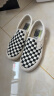 VANS范斯中性鞋Slip-On VR3低帮经典帆布鞋休闲鞋 一脚蹬 棋盘格 38.5 实拍图