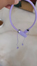 娱品【刘畊宏推荐】智能数显挂脖式蓝牙耳机长续航通话降噪半入耳运动健身挂脖式耳机适用苹果vivo华为 萱草紫【蓝牙5.2+超长续航】 实拍图