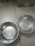 不锈钢沥水篮洗菜篮子洗米筛厨房家用沥水漏盆淘米盆子食品级 28CM加高沥水盆两个装 实拍图