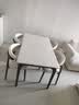 素谣 SUYAO.COM餐桌椅子全套实木餐椅饭桌家用大理石桌子长方形奢石轻奢高级感桌 白冰玉大理石餐桌【全托底座】 1.4m 一桌六椅组合【白蜡木+真大理石】 实拍图