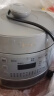 美的（Midea）【国家补贴】0涂层精钢厚釜电压力锅5L双胆全自动智能预约家用煲汤煮饭电饭煲C5856G高压锅3-6人 实拍图