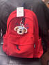 匡睿书包初中学生日系复古大容量休闲高中大学生双肩包轻便高颜值背包 红色（带飞行员狗狗挂件） 实拍图