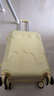 漫游雪糕女学生行李箱拉链款拉杆箱儿童轻便登机轻音皮箱旅行箱子 奶酪黄 20英寸 超轻设计水杯架+USB充电 实拍图