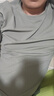 京东京造【5A抗菌】短袖男士t恤夏衣服男装白小T打底男女同款 卡其绿色 L 实拍图