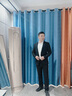 罗蒙西服套装男士商务修身西装男职业正装小西服新郎伴郎结婚礼服外套 藏青两粒扣 西服+西裤 L (175) （适合120-140斤） 实拍图