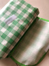 野餐垫防潮垫加厚户外野炊野营沙滩帐篷地垫防水草坪垫子便携郊游 2*2米（围坐6-8人） 绿色格子（牛津布包边） 实拍图