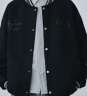 MMOPTOP美式麂皮棒球服外套潮男春秋季刺绣痞帅宽松休闲夹克23001 黑色 L 实拍图