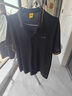 吉普（JEEP）短袖T恤男夏季Polo商务休闲衫男士宽松凉感衣服男装 黑色  2XL 实拍图