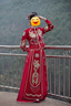 枝己丝绒秀禾服新娘婚纱2025新款结婚礼服中式嫁衣古装敬酒服婚服 丝绒1111 S 实拍图