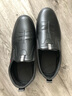 皮鞋男休闲商务软皮黑色正装鞋软底一脚蹬厚底透气工作鞋开车鞋 黑色 41 实拍图