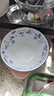 光峰日式陶瓷饭碗面碗釉下彩日本进口清新小蓝芽轻量瓷餐具微波炉适用 高脚饭碗葵型4.7英寸 实拍图