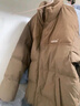 太平鸟男装羽绒服灯芯绒拼接男短款冬季情侣面包服 饼干棕1 XL  实拍图