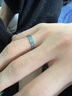 中国黄金蒹葭白露情侣戒指一对纯银对戒生日礼物送女友老婆纪念日 蒹葭白露情侣戒指【京速达】 实拍图