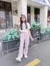 小猪彼特夏季女童阔腿裤儿童裤子冰丝工装裤2026新款防蚊裤女大童夏装长裤 15029粉紫色 150 cm 实拍图