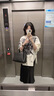NINE WEST玖熙牛皮手提菜篮子包2025新款包包单肩女手提包上班族女顺丰包邮 黑色 实拍图