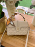 viney轻奢牛皮斜挎手提包包女包高级感单肩生日礼物送女友老婆 【杏色】实用高档洋气妈妈包中年 时尚小众百搭ck风品牌休闲小方包 实拍图