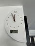 普赛克2025新款现代简约客厅拐角双面挂钟家用静音转角时钟餐厅钟表挂墙 大号+万年历+无灯款【千城墨白】 实拍图