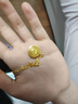 周大生黄金吊坠足金八宝罗盘福字莲花挂坠项链送老婆送妈妈中秋节礼物女 【当/次日达】吊坠金重约1.4g（赠银链） 实拍图