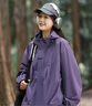 罗蒙（ROMON）冲锋夹克男女户外运动登山服连帽外套防风防水风衣紫色S 实拍图
