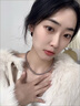 大地溪灰珍珠项链清新甜美轻奢少女链时尚毛衣链秋冬女氛围感 大地溪灰6mm+元宝扣（45cm） 实拍图