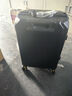 欧遥行李箱男铝框密码拉杆箱子韩版潮流大容量可登机女旅行皮箱次日达 黑色【黑框款-升级带充电口】 22英寸 -短途箱-商务出差短期旅游 实拍图