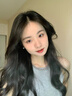 大地溪灰珍珠项链清新甜美轻奢少女链时尚毛衣链秋冬女氛围感 大地溪灰6mm+元宝扣（45cm） 实拍图