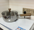 kimscook日式不锈钢雪平锅宝宝辅食锅无涂层小奶锅家用泡面锅汤锅热牛奶锅 【五层钢加厚，健康0涂层】 20cm 实拍图