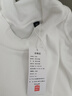 名创优品（MINISO）打底衫男冬季高级感内衬磨毛质感半高领加绒长袖t恤 白色 3XL  实拍图