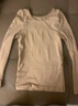 古妮娅儿童舞蹈服打底衫肤色保暖内衣薄绒练功服 肤色上衣XL 实拍图