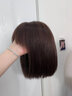 美蝶假发女全头套短发全真发头顶无痕挂耳女士妈妈自然整顶光头发套 韩式挂耳升级递针顶心 栗棕色 短发 实拍图