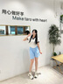 夏季新款冰丝凉感山本短裤女款速干阔腿五分中裤高腰百搭休闲薄款 K01-湖蓝色 L 建议105-120斤 实拍图