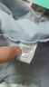 顶瓜瓜顶呱呱秋衣秋裤女纯棉抗菌情侣圆领薄款保暖内衣套装女云蔼蓝180 实拍图