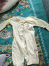 贝瑞加（Babyprints）新生儿连体衣婴儿纯棉衣服夏季初生宝宝薄款爬服A类哈衣 黄59 实拍图