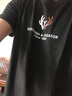 雾卡 【纯棉2件装】短袖t恤男潮流宽松大码夏天新款休闲纯色半袖T恤 鹿角黑色+大R浅灰 XL 建议135-150斤 实拍图