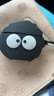 京苑 适用于AirPods Pro二代保护套airpods4苹果耳机套1/2/3代卡通蓝牙壳一二三代硅胶防摔保护壳 【黑色煤球】+挂钩 AirPods 3(第三代)保护套 实拍图