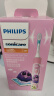 飞利浦（PHILIPS）儿童电动牙刷 男女生蓝牙版 适用4-6-12岁 自带2支迷你刷头+8款贴纸 粉色HX6352/43 国家补贴 实拍图