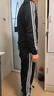 阿迪达斯 （adidas）运动套装男秋季外套长裤两件套跑步运动套装 黑白 M  实拍图