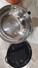 大容量泡面碗宿舍学生带盖不锈钢泡方便面可沥水汤盆食堂打饭专用 15cm【曜黑色】带盖泡面碗+餐具 实拍图