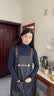 森卡龙围裙女家用厨房防水防油网红工作服实用新款罩衣大人长袖围腰简约 黑色Hello【防水防油】 实拍图
