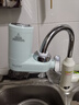 海尔（Haier）净水器水龙头过滤器家用直滤饮用水自来水滤水器前置过滤器厨房卫生间用除余氯三挡出水可清洗滤芯 风吟绿 一机3芯 实拍图