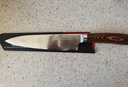 FINDKING锋劲大马士革钢刀西餐主厨刀西式厨师菜刀专用厨房刀具牛刀料理刀 8寸彩木柄主厨刀（配植绒刀套） 实拍图