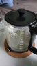 苏泊尔（SUPOR） 养生壶煮茶器煮茶壶1L电水壶热水壶烧水壶电热水壶迷你玻璃花茶壶高硼硅玻璃黑茶 SW-10C01 实拍图