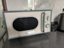 美的（Midea）小滋味微波炉家用小型 复古旋钮薄荷曼波风 一级能效平板变频轻音M1G1 实拍图