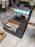 京喜自营-专用品牌猫笼子家用带厕所大自由空间猫舍送货上门 折叠款-黑色双层59*41*50 套餐一：三件套 实拍图