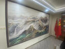 新福壁海新中式电视背景墙壁纸8d立体红色山水3d墙纸江山壁画客厅影视墙布 设计师推荐款式3 定制 实拍图
