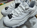 斯凯奇（Skechers）小白熊女士休闲鞋夏季厚底百搭运动软底老爹鞋99999863 白色/海军蓝色/WNV 39 尺码偏大,建议选小半码 实拍图